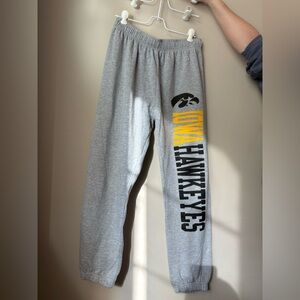 MV Sport Gray Iowa Hawkeyes Sweatpants